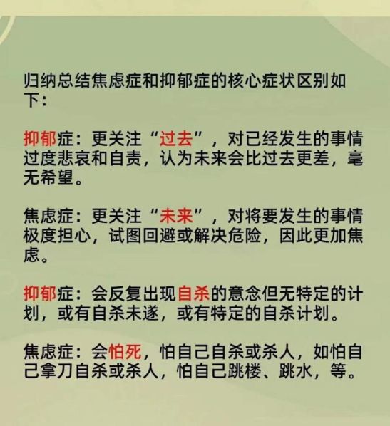 焦虑症和躁郁症的区别在哪 躁郁症和双向情感障碍的区别